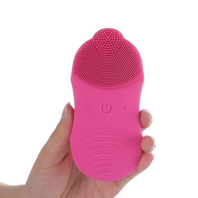 2018 New product wireless rechargeable silicone facial cleansing brush